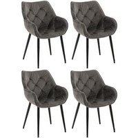 Sillas Tanna de Salón en Terciopelo, 4 Piezas