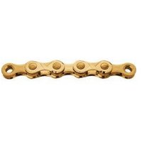 Cadena KMC E12 Ti-N 12v 130 Eslabones Oro