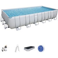 Piscina Desmontable Tubular Bestway Power Steel 732x366x132 Cm con Depuradora de Arena