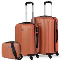 Set de Maletas y Neceser ABS Rígidas, 3 Piezas
