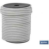 Cuerda Elástica de Látex Blanco 8mm x 50m