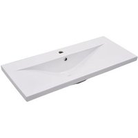 Lavabo de cerámica 91x39,5x18,5 cm