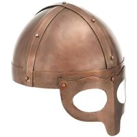 Réplica de Casco Vikingo Antiguo Larp de Acero y Cobre Vidaxl