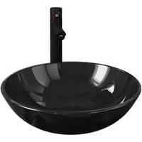 Lavabo de Baño con Grifo y Desagüe Vidaxl