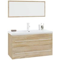Conjunto de Muebles de Baño Vidaxl 3 Piezas