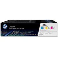 Hp 126a Cartuchos de Tóner Láser Original Paquete de 3 Cian/Magenta/Amarillo