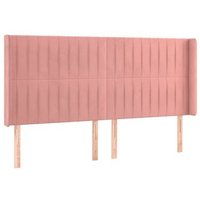 Cabecero con orejas de terciopelo 163x16x118/128 cm