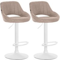 Set de 2 Taburetes de Bar Milet en Tela