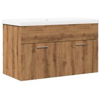 Mueble de Baño 2 Piezas Roble Artisan Vidaxl