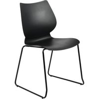 Silla Apilable Houma Plástico Negro 50x47x86 Cm