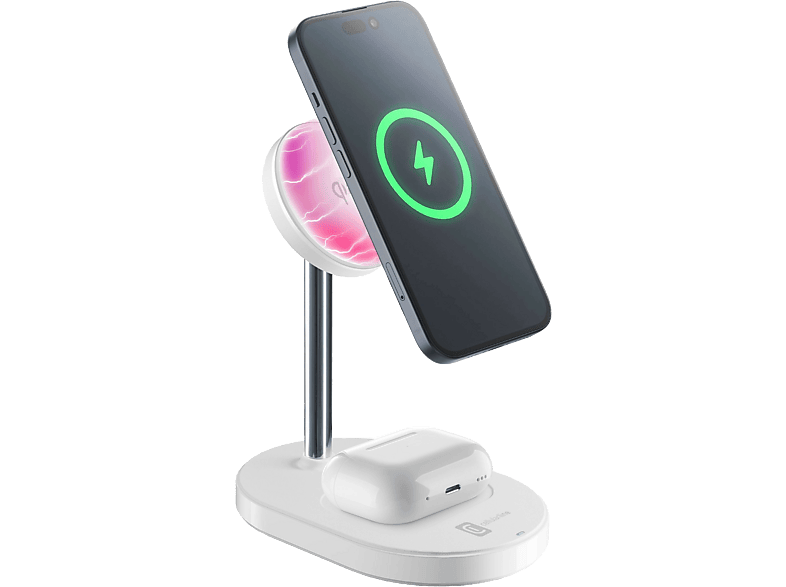 Cargador inalámbrico MAG DUO CellularLine con tecnología Qi2