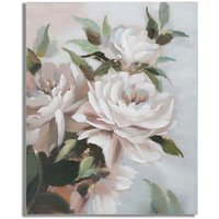 Pintura Mural Hecha A Mano Flor y Hoja