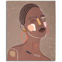 Pintura Mural Tribal 80x100 cm