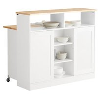 Aparador de Cocina Sobuy FSB36-WN con 2 Puertas y 3 Estantes