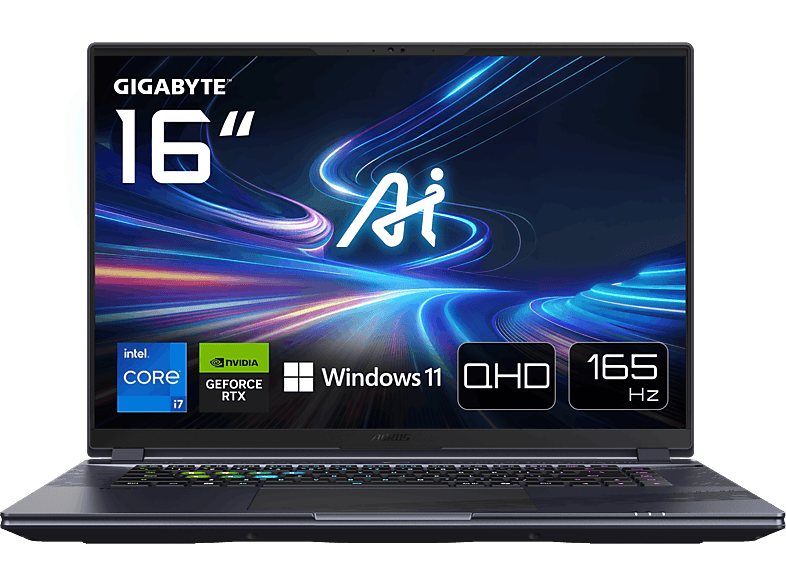 Portátil Gaming Gigabyte AORUS 16X 16" WQXGA Intel Core i7-13650HX 16GB RAM 1TB SSD GeForce RTX 4060