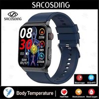 Reloj Inteligente para Salud Monitor de Glucosa ECG PPG y Presión Arterial IP68