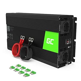 Inversor de Corriente Green Cell 1500W/3000W 24V a 220V/230V Onda Sinusoidal Pura con Puerto USB