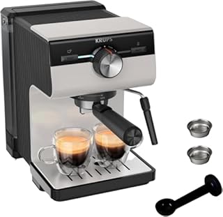 Krups Cafetera Espresso XP381B Manual 15 Bares Inox 2L