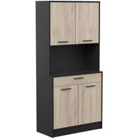 Buffet Cocina Napoli Melamina 84x177x40 Cm