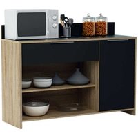 Mueble Auxiliar para Microondas y Almacenamiento 123x85 cm