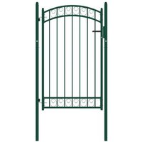 Puerta de Jardín con Arco Superior de Acero - 100x150 cm
