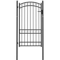 Puerta de Jardín Acero con Arco Superior 100x175 cm