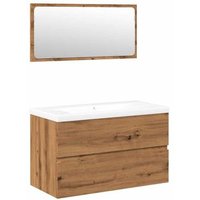 Mueble de Baño Artesanal Roble Vidaxl