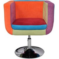 Sillón de tela con diseño de cubo