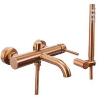 Grifo de Bañera Rea Lungo Brush Copper