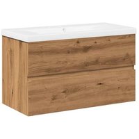 Mueble con Lavabo Integrado Roble Artesanal CFW834995