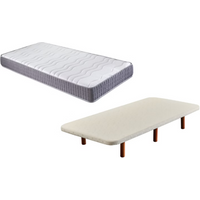 Pack Colchón Viscoelástico y Base Tapizada 135x190