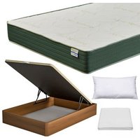 Pack Colchón Viscoelástico Naturvisco + Canapé Madera Hard 90x190