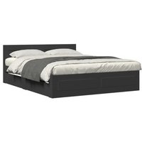 Estructura de cama con cabecero de madera Ingeniería 160x200 cm