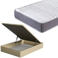 Pack Colchón Viscoelástico + Canapé de Madera Hard 135x190