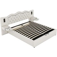 200 X 180 Cm Cama con Mecanismo de Elevación Hidráulica y Puerto USB