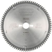 Dewalt Dt4287-qz Hoja Para Sierra Circular Estacionaria 250x30mm 80 Dientes