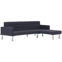 Sofá Cama En Forma De L Gris Oscuro Vidaxl