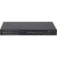 Switch PoE Gestionable 16 Puertos 10/100Mbps + 2 Puertos Gigabit SFP