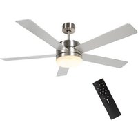 Ventilador de Techo Homcom 132x40,5 cm Madera con Luz LED