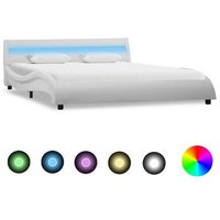 Estructura de Cama Vidaxl 140x200 Cm con LED