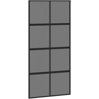 Puerta Corredera de Vidrio Templado y Aluminio 102,5x205 Cm