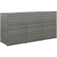 Trituradora de basura Vidaxl 229x78x120 cm Ratán Pe Antracita