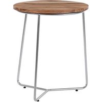 Mesas Auxiliares Womo-design 43x52/38x45 Cm Plata Fabricadas en Metal