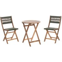Conjunto de Balcón Bistró de Madera de Acacia Plegable Prossedi