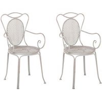 Conjunto de 2 Sillas de Jardín con Mesa