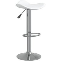 Taburete de Cocina Vidaxl de Acero Cromado y Cuero Artificial
