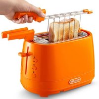Tostadora Delonghi CTLAP2203.O con 2 Rebanadas, 550W