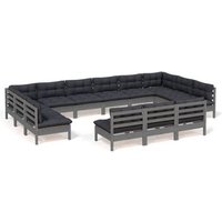 Muebles de Jardín 13 Piezas Vidaxl
