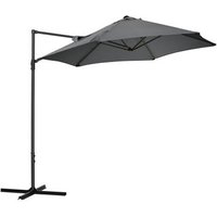 Sombrilla de Jardín Outsunny de Poliéster y Acero Ø256x245 Cm
