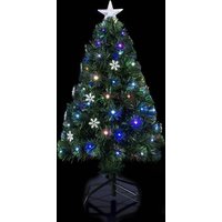 Árbol de Interior con Fibra Óptica H120cm